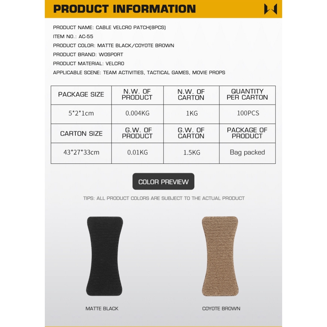 WST Cable Organizer, 8 pcs - Black OD-A-WOSP191-BK asgbox.pl WST Cable Organizer, 8 pcs - Black - obrazek 5