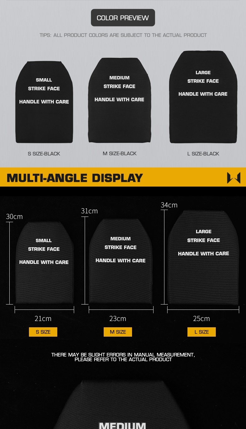 WST Foam Replica of SAPI Ballistic Inserts (2 pcs), Size S - Black OD-A-WOSP219-S asgbox.pl WST Foam Replica of SAPI Ballistic Inserts (2 pcs), Size S - Black - obrazek 2