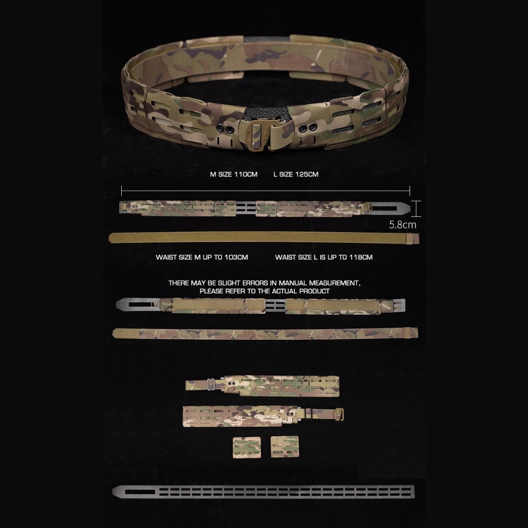 WST WRC Lightweight Combination Shooters Belt with Molle Webbing - Black OD-A-WOSP192-BK asgbox.pl WST WRC Lightweight Combination Shooters Belt with Molle Webbing - Black - obrazek 3