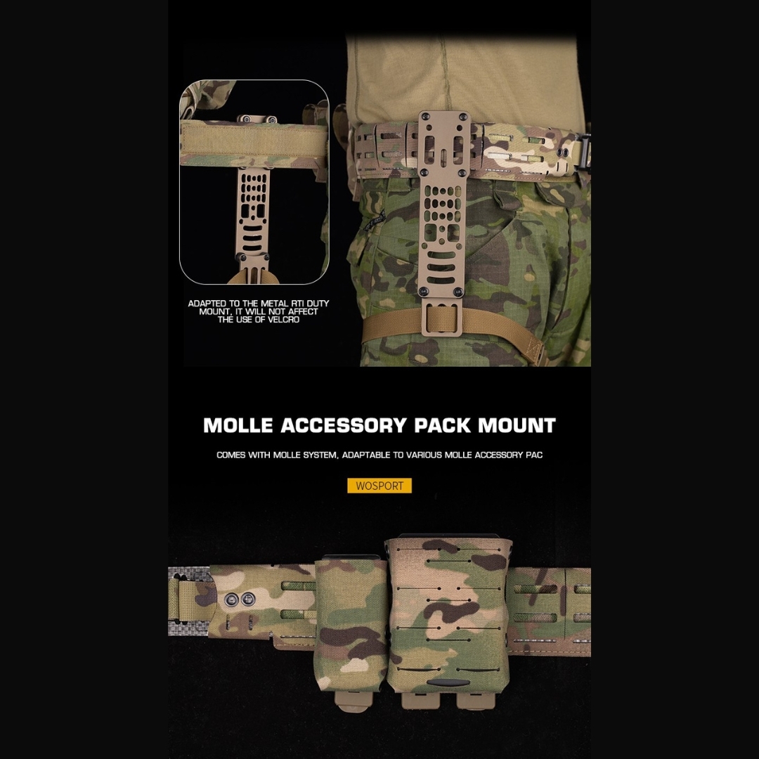 WST WRC Lightweight Combination Shooters Belt with Molle Webbing - Black OD-A-WOSP192-BK asgbox.pl WST WRC Lightweight Combination Shooters Belt with Molle Webbing - Black - obrazek 5