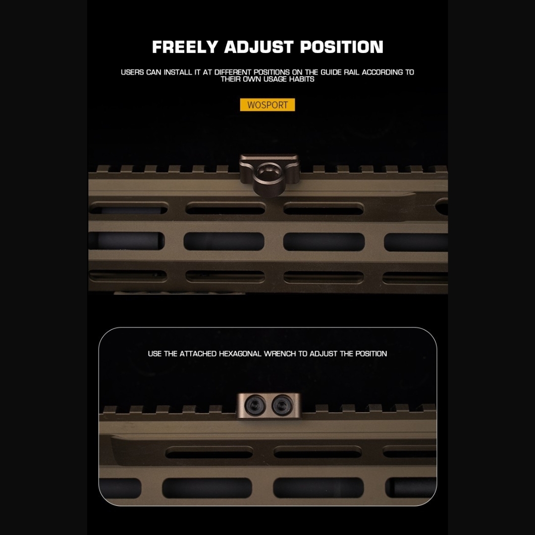 WST Picatinny Quick Detach Sling Mount - Black OD-A-WOSP215-BK asgbox.pl WST Picatinny Quick Detach Sling Mount - Black - obrazek 5