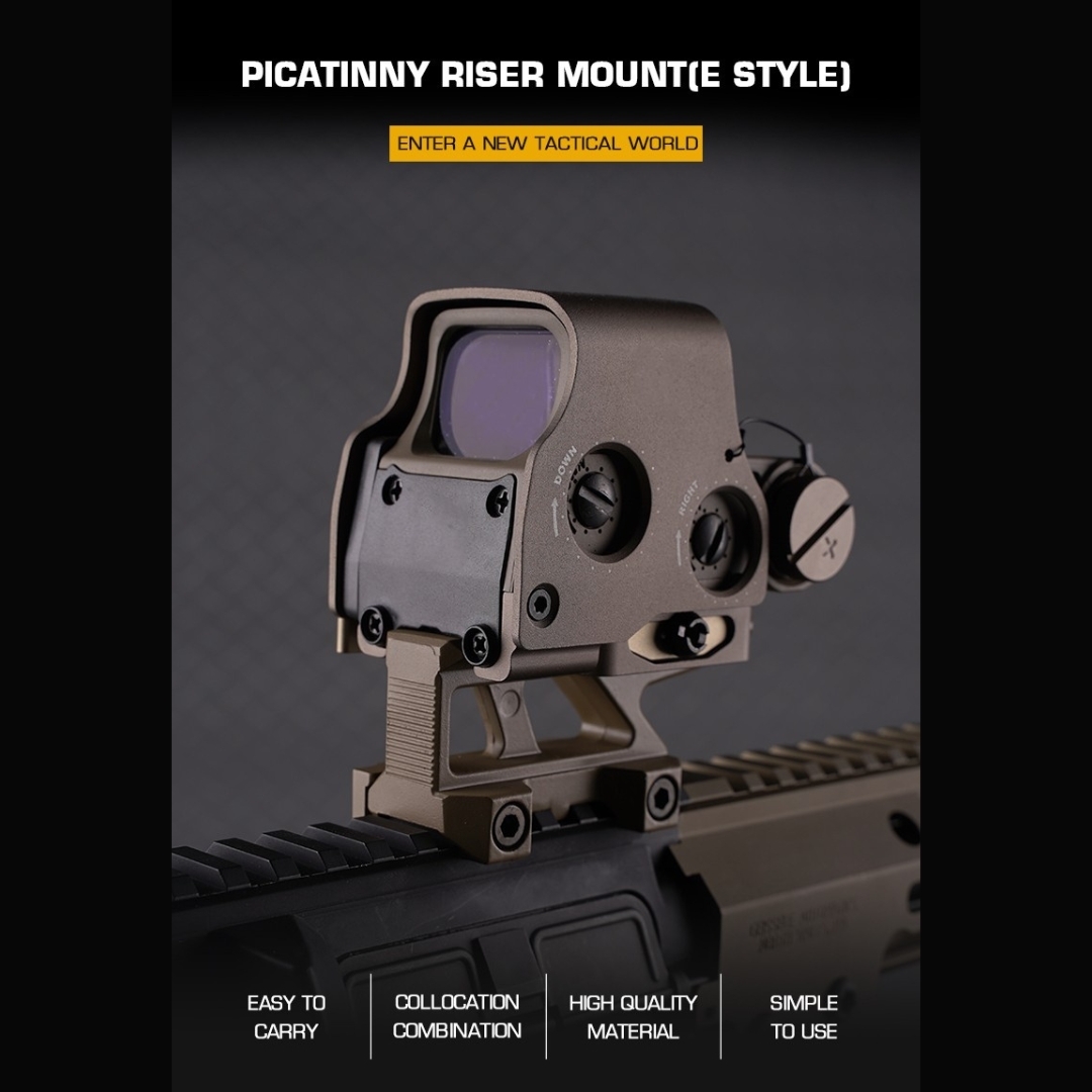 WST RIS Picatinny Riser Mount (E style) - Black OD-A-WOSP200-BK asgbox.pl WST RIS Picatinny Riser Mount (E style) - Black - obrazek 2