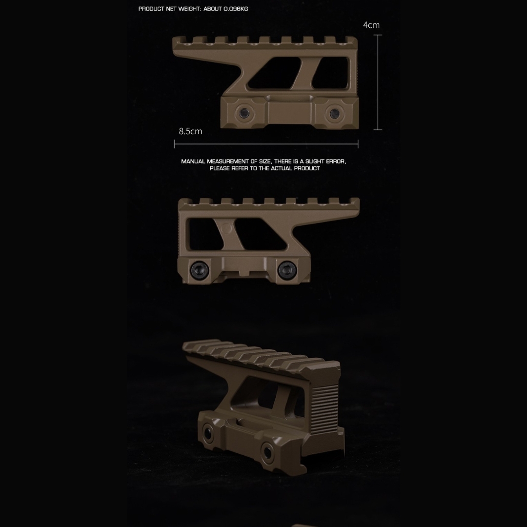 WST RIS Picatinny Riser Mount (E style) - Black OD-A-WOSP200-BK asgbox.pl WST RIS Picatinny Riser Mount (E style) - Black - obrazek 4