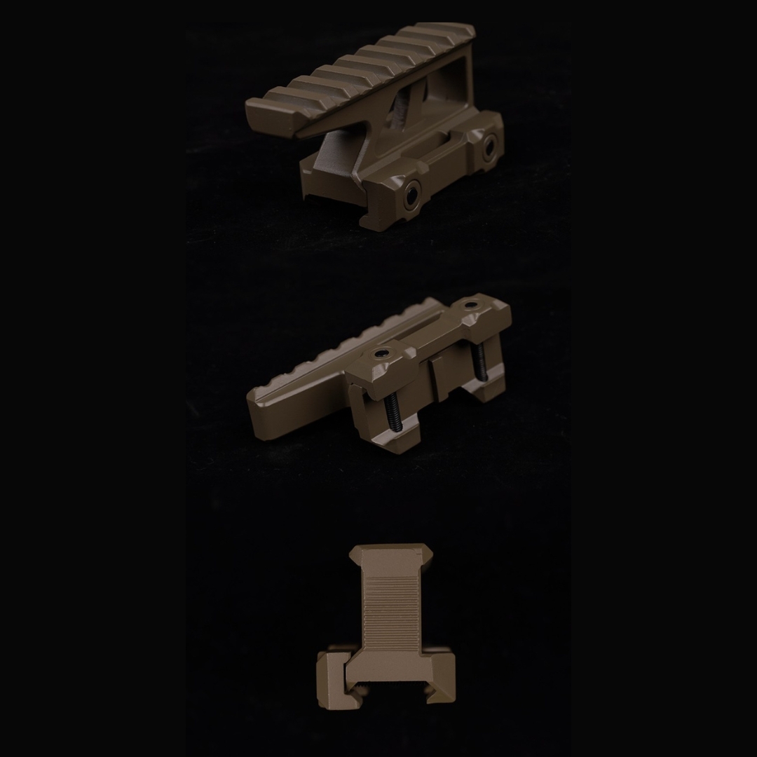 WST RIS Picatinny Riser Mount (E style) - Black OD-A-WOSP200-BK asgbox.pl WST RIS Picatinny Riser Mount (E style) - Black - obrazek 5