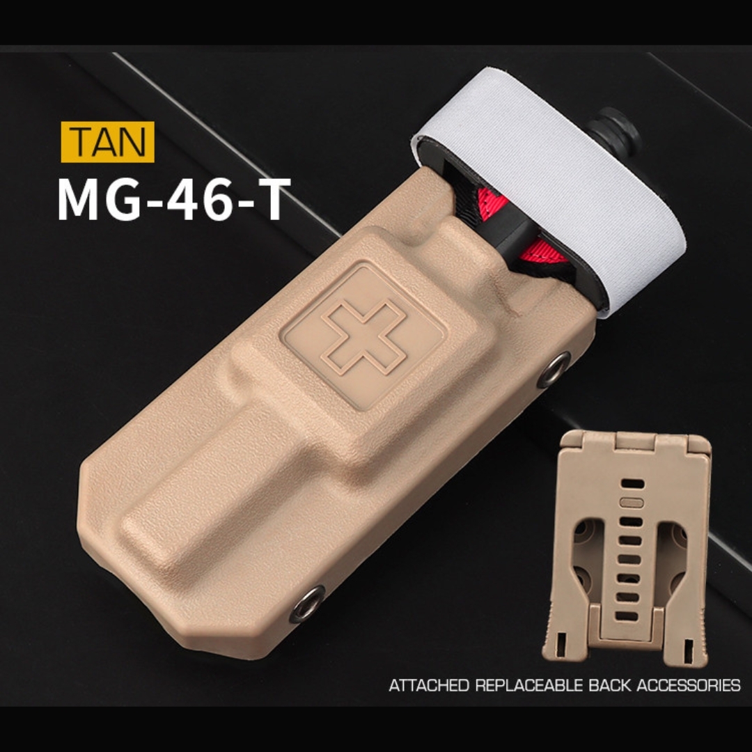 WST Molle Plastic Pouch and CAT Tourniquet (Dummy), Set - Tan OD-A-WOSP106-TAN asgbox.pl WST Molle Plastic Pouch and CAT Tourniquet (Dummy), Set - Tan