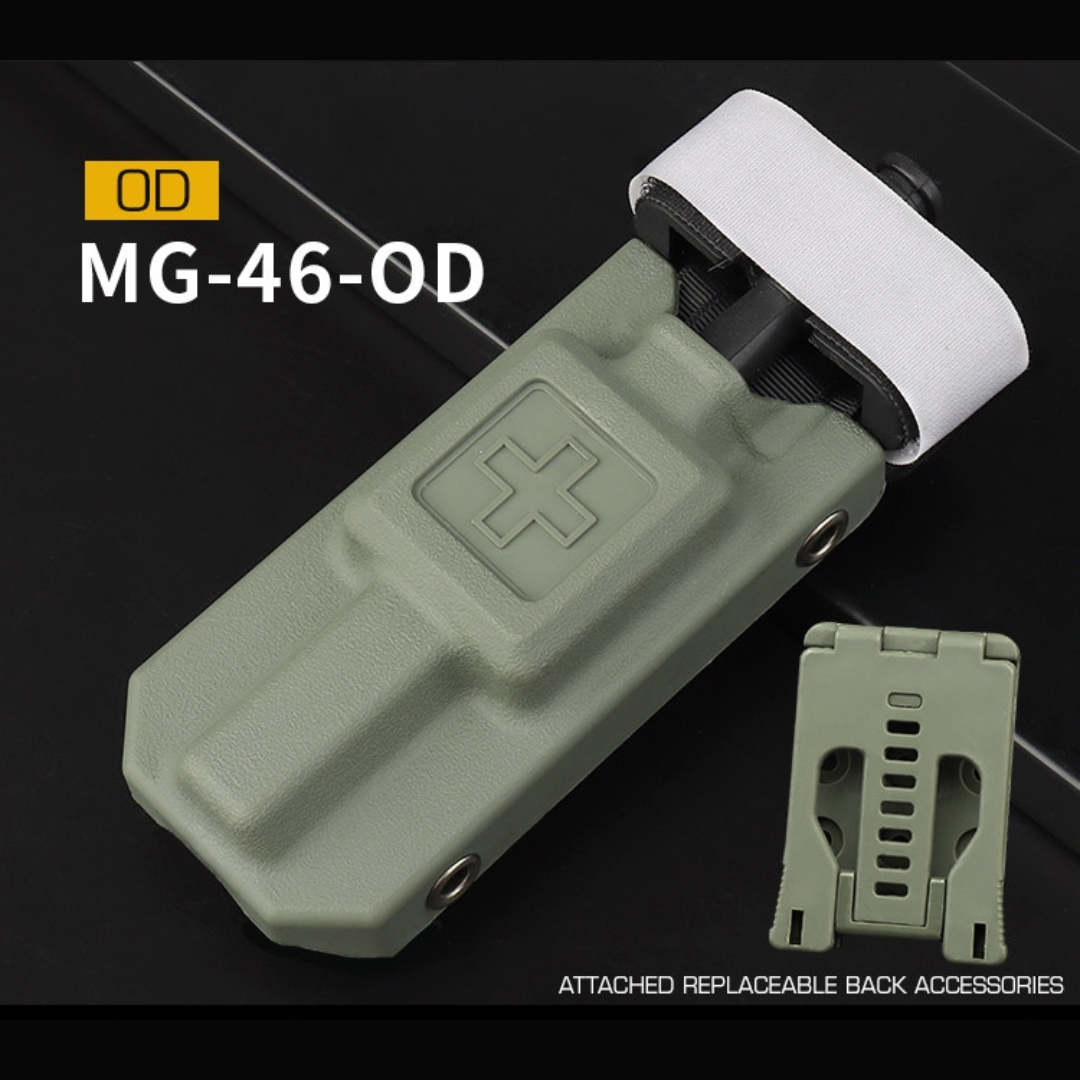 WST Molle Plastic Pouch and CAT Tourniquet (Dummy), Set - Green OD-A-WOSP106-OD asgbox.pl WST Molle Plastic Pouch and CAT Tourniquet (Dummy), Set - Green