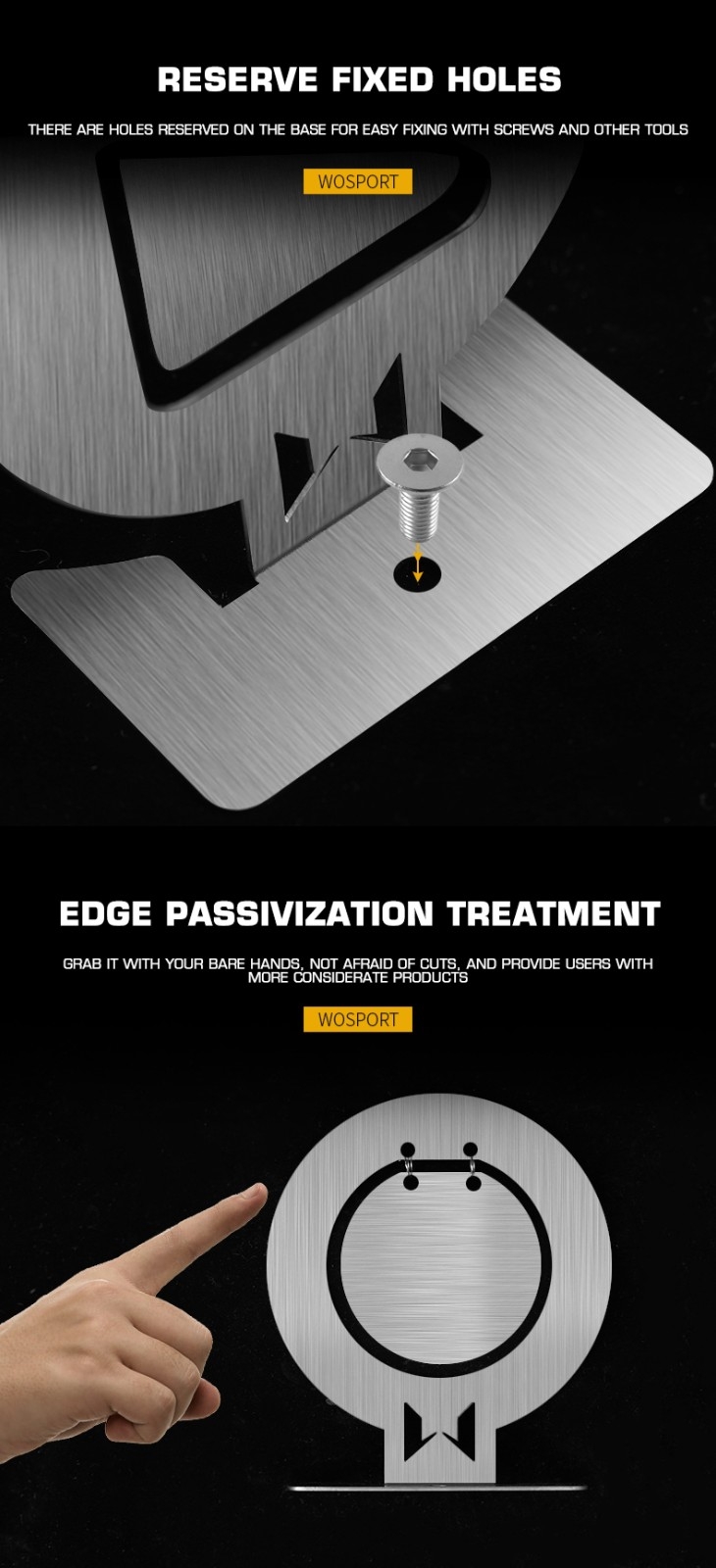WST Set of Steel Targets 10 x 9 cm, 6 pcs - Silver OD-A-WOSP216 asgbox.pl WST Set of Steel Targets 10 x 9 cm, 6 pcs - Silver - obrazek 5