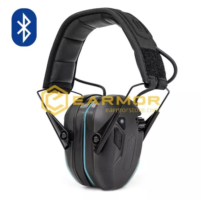 EARMOR M300T Bluetooth Electronic Hearing Protector - Black OD-A-M300T-BK asgbox.pl EARMOR M300T Bluetooth Electronic Hearing Protector - Black