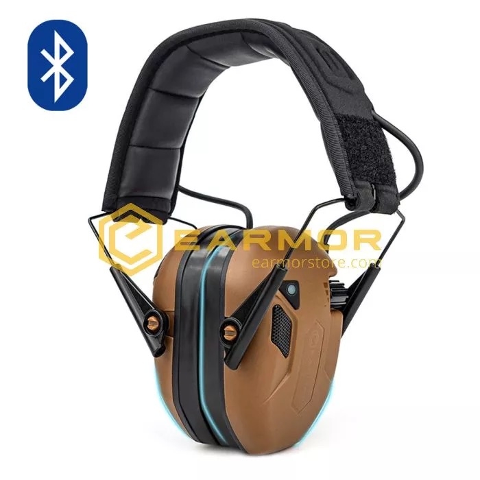 EARMOR M300T Bluetooth Electronic Hearing Protector - Coyote Brown OD-A-M300T-CB asgbox.pl EARMOR M300T Bluetooth Electronic Hearing Protector - Coyote Brown