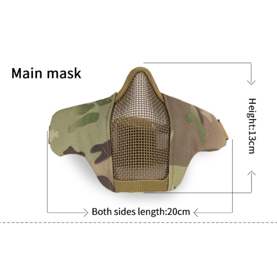 WST MINI Steel Mesh Mask, Children / Ladies - Ranger Green OD-A-WOSP211-RG asgbox.pl WST MINI Steel Mesh Mask, Children / Ladies - Ranger Green - obrazek 4