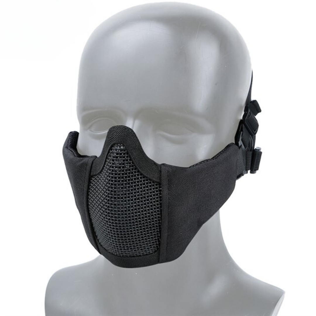 WST MINI Steel Mesh Mask, Children / Ladies - Black OD-A-WOSP211-BK asgbox.pl WST MINI Steel Mesh Mask, Children / Ladies - Black