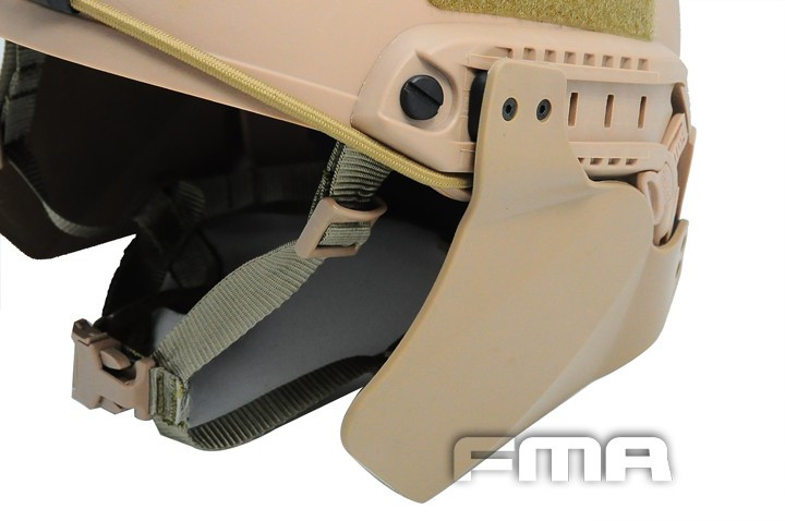 FMA Side Cover Ear Protectors for ARC Helmet Rail (FAST / MICH) - Tan OD-A-TB296 asgbox.pl FMA Side Cover Ear Protectors for ARC Helmet Rail (FAST / MICH) - Tan - obrazek 2