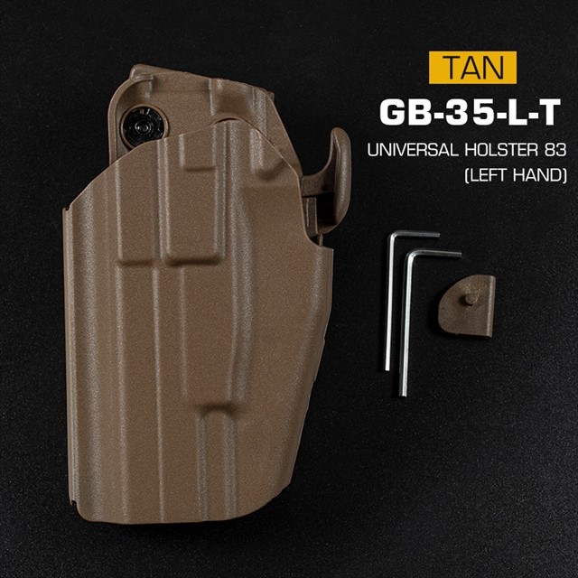 WST Universal Belt Holster GB35 for Full Size Pistols, Left Hand - Tan OD-A-WOSP202-TAN asgbox.pl WST Universal Belt Holster GB35 for Full Size Pistols, Left Hand - Tan