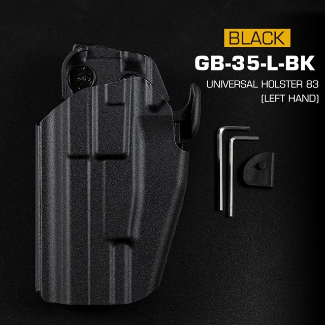 WST Universal Belt Holster GB35 for Full Size Pistols, Left Hand - Black OD-A-WOSP202-BK asgbox.pl WST Universal Belt Holster GB35 for Full Size Pistols, Left Hand - Black