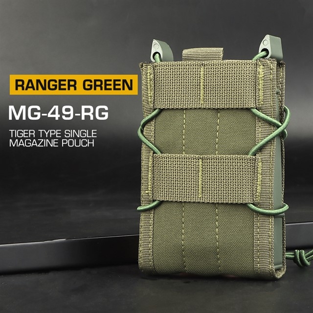 WST Tiger Type 5.56 Magazine Molle Pouch - Ranger Green OD-A-WOSP108-RG asgbox.pl WST Tiger Type 5.56 Magazine Molle Pouch - Ranger Green