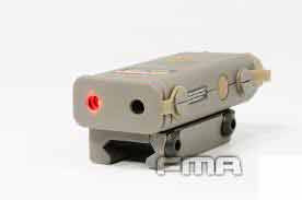 FMA PRO-LAS-PEQ10 Box (Led Flashlight, Red Laser), Nylon - Tan