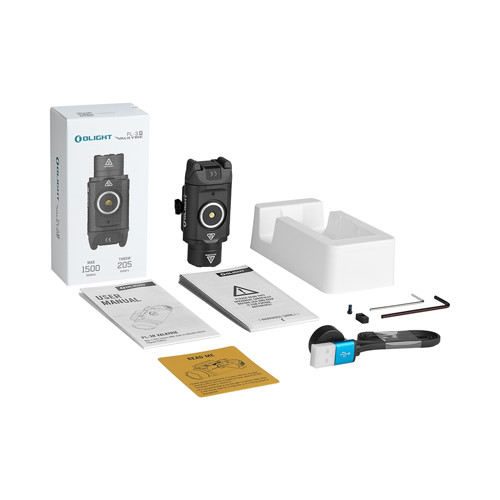 OLIGHT Pistol Flashlight Valkyrie PL-3R 1500 lm - Black OD-A-OLIGHT002 asgbox.pl OLIGHT Pistol Flashlight Valkyrie PL-3R 1500 lm - Black - obrazek 5