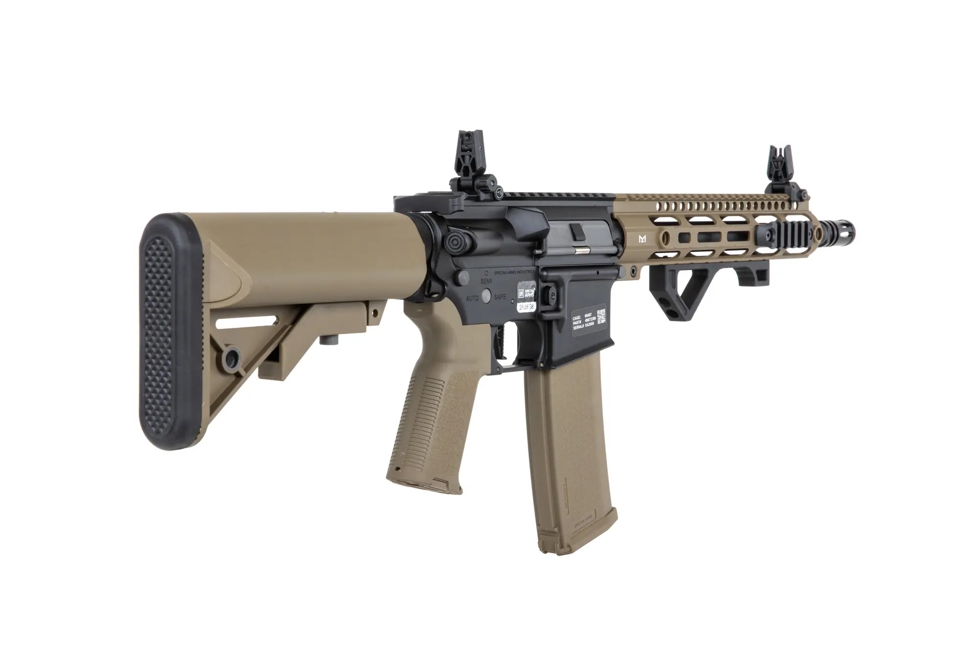 SA M4 Carbine M-LOK (SA-P20 Prime(TM) Aster II ETU) with Brushless Motor - Black/Tan OD-A-SPARMS268-TAN asgbox.pl SA M4 Carbine M-LOK (SA-P20 Prime(TM) Aster II ETU) with Brushless Motor - Black/Tan - obrazek 5