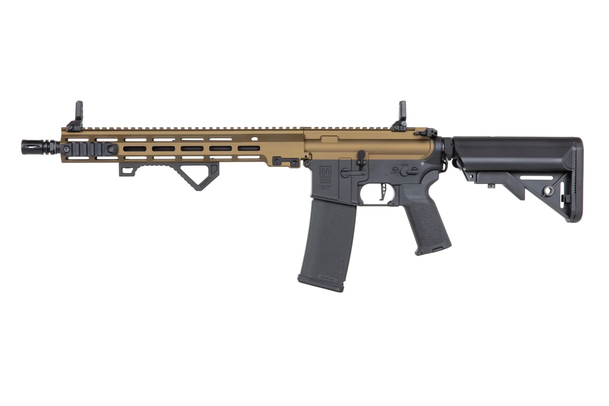 SA M4 Carbine M-LOK (SA-P22 Prime(TM) Aster II ETU) with Brushless Motor - Chaos Bronze OD-A-SPARMS269-CHB asgbox.pl SA M4 Carbine M-LOK (SA-P22 Prime(TM) Aster II ETU) with Brushless Motor - Chaos Bronze