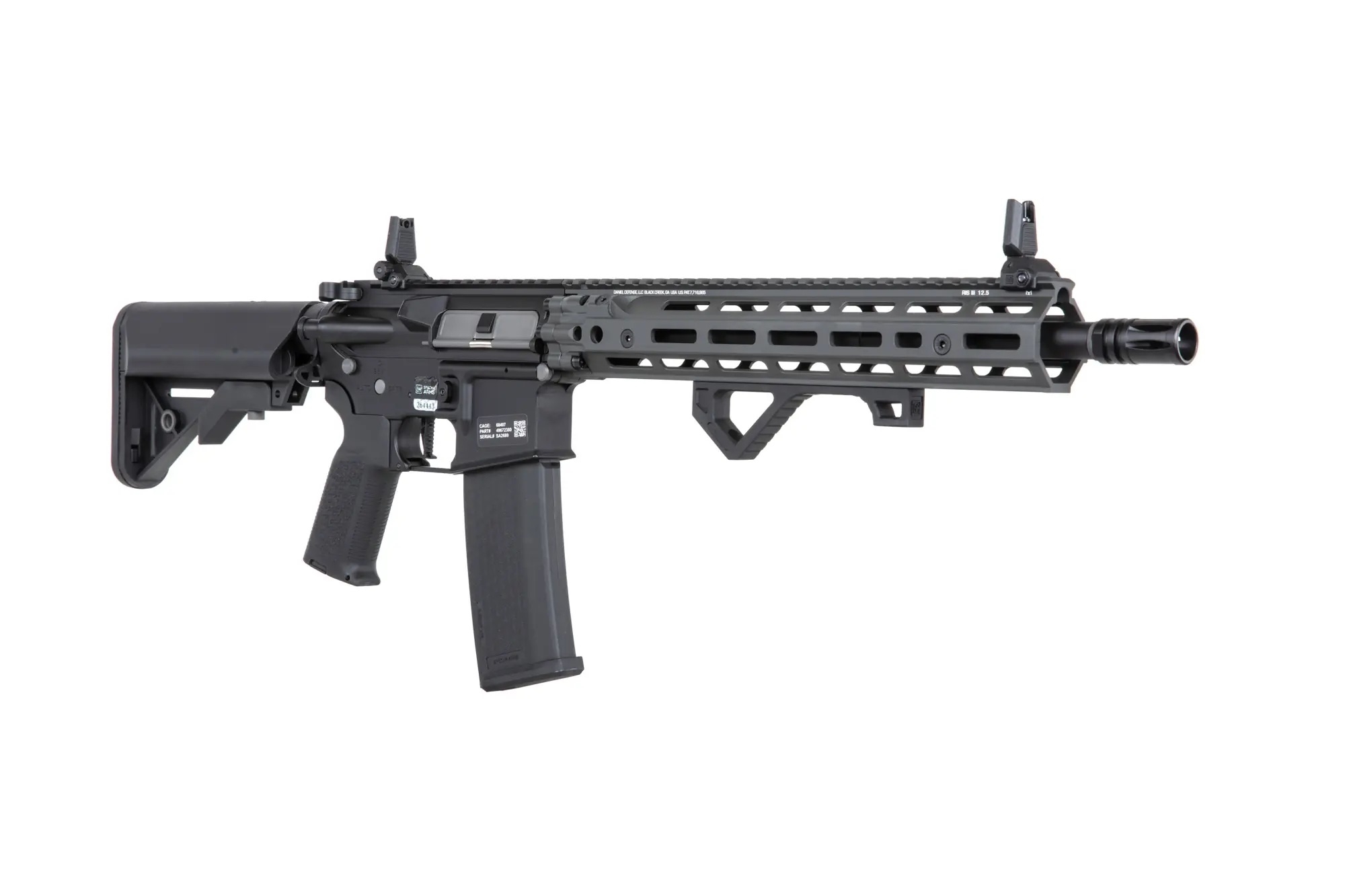 SA Daniel Defence(R) MK18 RIII M-LOK 14.5" (SA-P28 RIS III Prime(TM) Aster II ETU) with Brushless Motor - Steel Grey OD-A-SPARMS273-SG asgbox.pl SA Daniel Defence(R) MK18 RIII M-LOK 14.5" (SA-P28 RIS III Prime(TM) Aster II ETU) with Brushless Motor - Steel Grey - obrazek 3