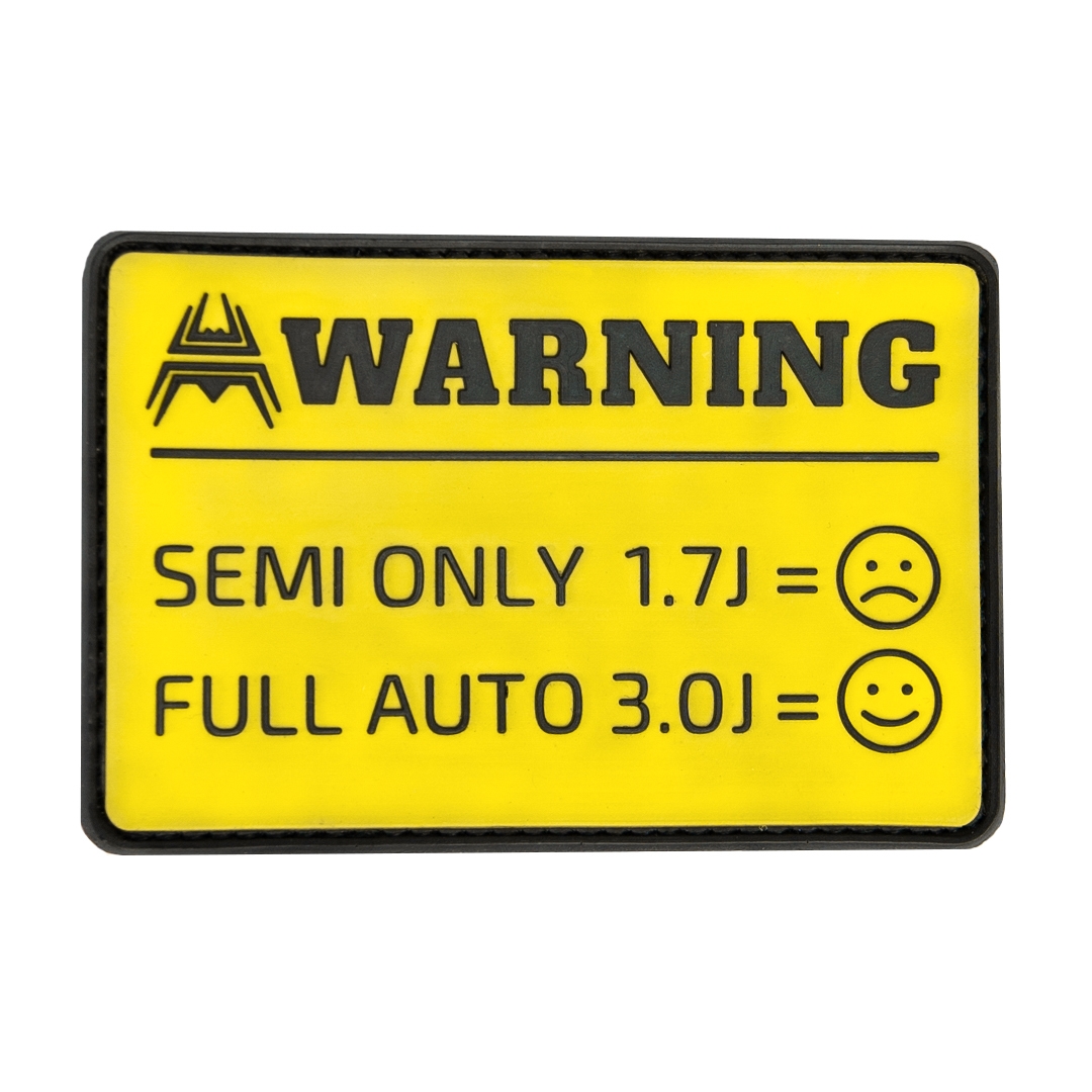 ANAREUS VELCRO Warning patch SEMI ONLY / FULL-AUTO - Yellow OD-A-ANAR76 asgbox.pl ANAREUS VELCRO Warning patch SEMI ONLY / FULL-AUTO - Yellow