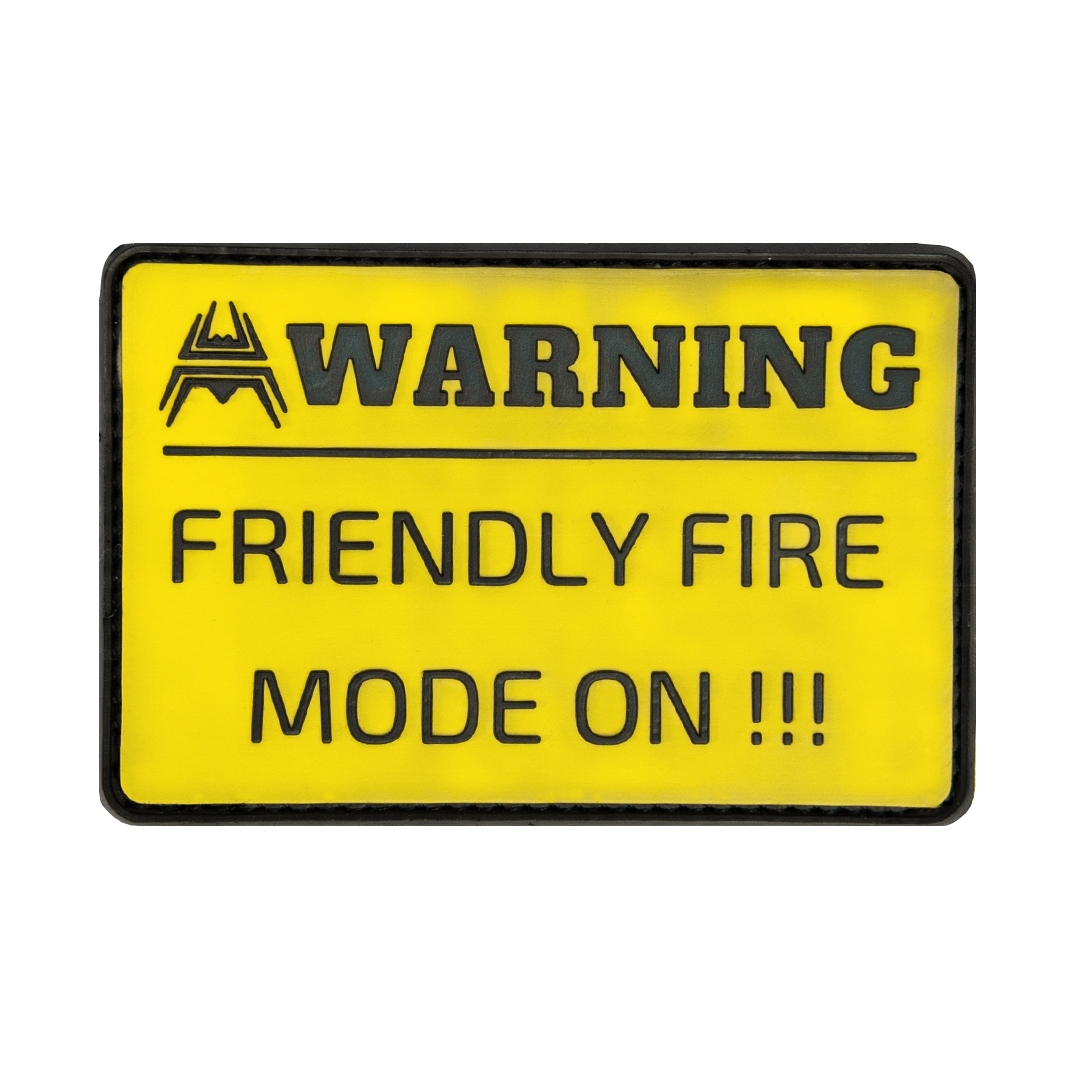 ANAREUS VELCRO Warning patch FRIENDLY FIRE - Yellow OD-A-ANAR77 asgbox.pl ANAREUS VELCRO Warning patch FRIENDLY FIRE - Yellow