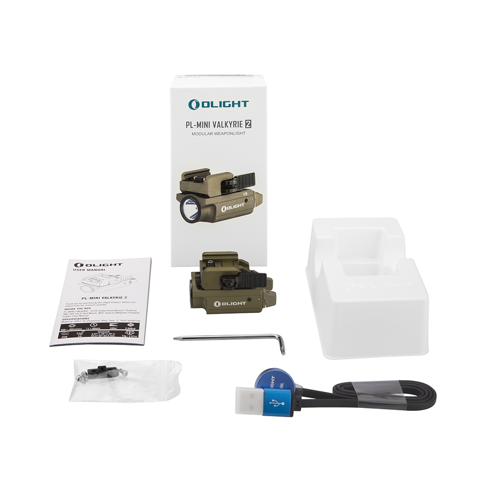 OLIGHT Pistol Flashlight Valkyrie PL-Mini 2 600 lm - Tan OD-A-OLIGHT015-TAN asgbox.pl OLIGHT Pistol Flashlight Valkyrie PL-Mini 2 600 lm - Tan - obrazek 4