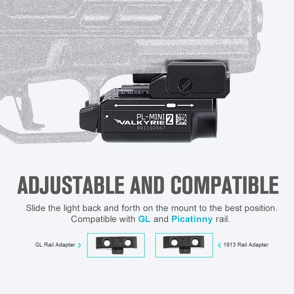 OLIGHT Pistol Flashlight Valkyrie PL-Mini 2 600 lm - Tan OD-A-OLIGHT015-TAN asgbox.pl OLIGHT Pistol Flashlight Valkyrie PL-Mini 2 600 lm - Tan - obrazek 5