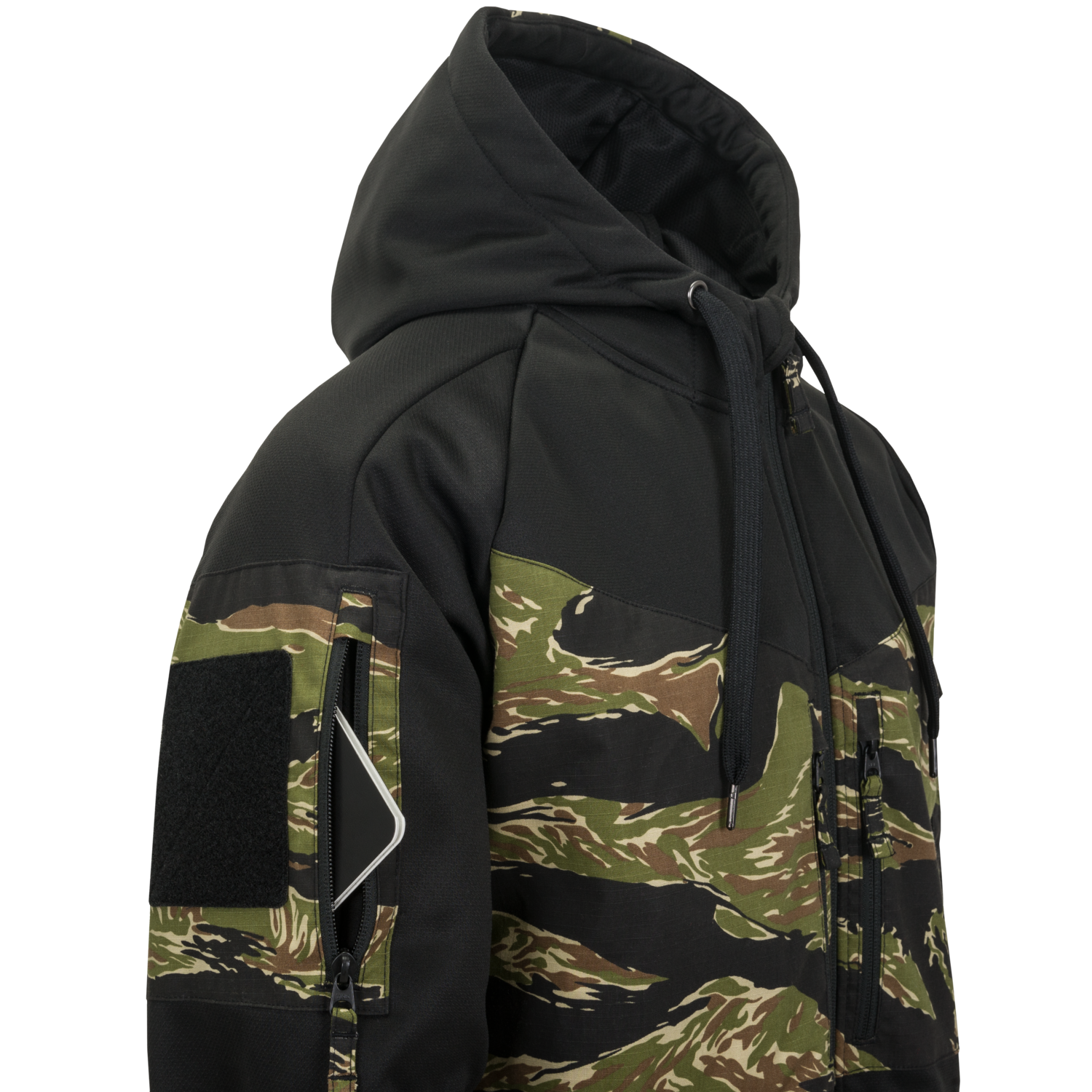 HELIKON ROGUE Hoodie (FullZip)(R) - Black/Tiger Stripe OD-A-BL-RHF-PO-0162A-B03 asgbox.pl HELIKON ROGUE Hoodie (FullZip)(R) - Black/Tiger Stripe - obrazek 3