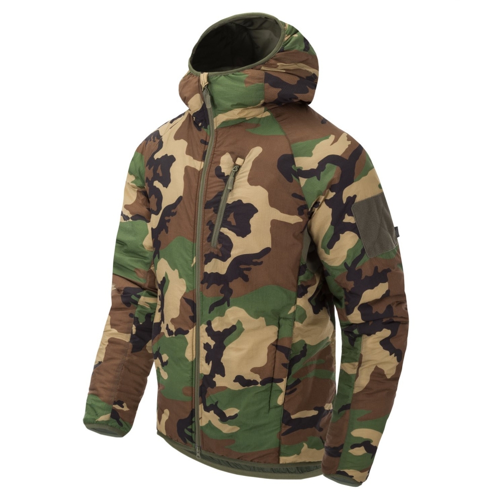 HELIKON WOLFHOUND Climashield(R) Hoodie Jacket - US Woodland OD-A-KU-WLH-NL-03-B03 asgbox.pl HELIKON WOLFHOUND Climashield(R) Hoodie Jacket - US Woodland