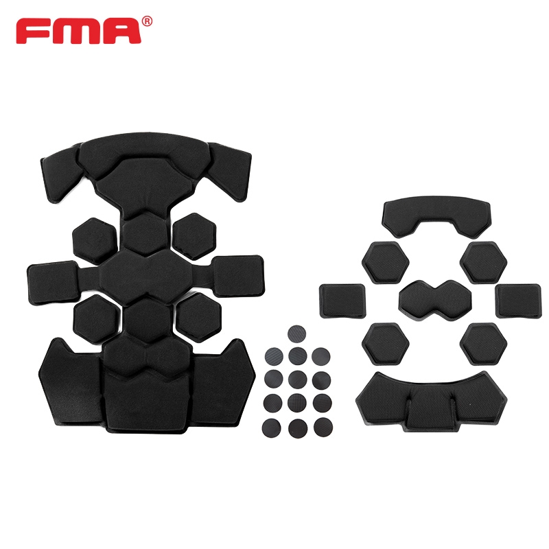FMA Yunlin Dual Layer Memory Foam Helmet Pad Kit - Black OD-A-TB1478-BK asgbox.pl FMA Yunlin Dual Layer Memory Foam Helmet Pad Kit - Black