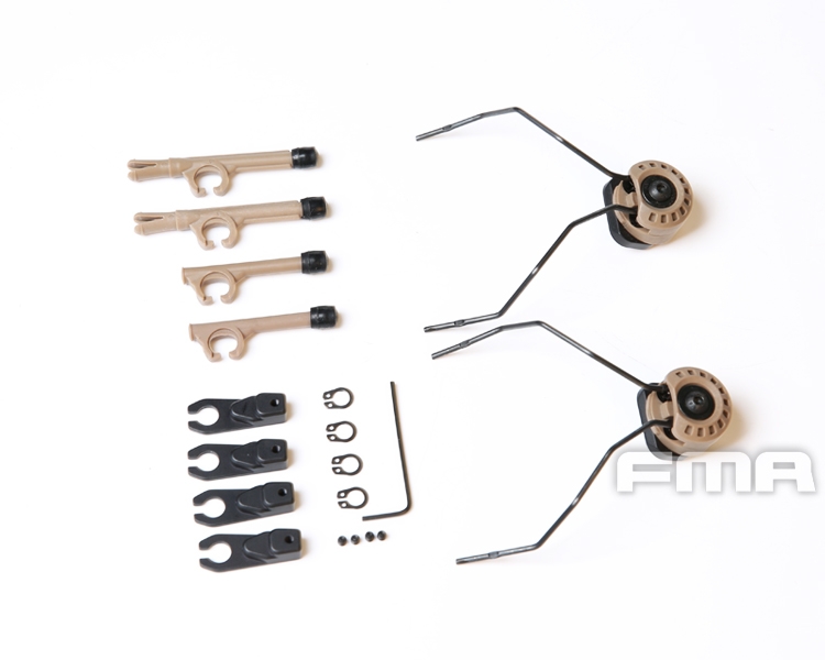 FMA Headphone Universal Modular FARA OTH Attach ARC Rail Kit - Tan OD-A-TB1292-DE asgbox.pl FMA Headphone Universal Modular FARA OTH Attach ARC Rail Kit - Tan