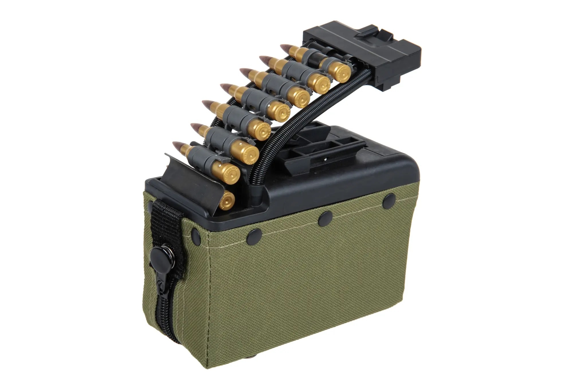 A a K Magazine for T8 SP MK46 / M249 with Dummy Rounds, 2000 BBs - Green OD-A-AK00078-OD asgbox.pl A a K Magazine for T8 SP MK46 / M249 with Dummy Rounds, 2000 BBs - Green