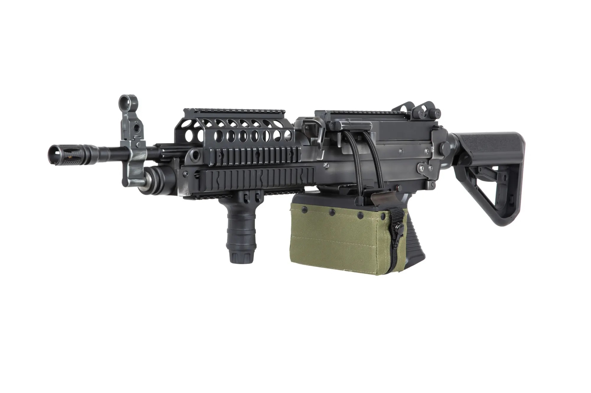 A a K T8 SP Systems MK46 MOD 0 LMG - Black (Battleworn) OD-A-AK00079-BATBK asgbox.pl A a K T8 SP Systems MK46 MOD 0 LMG - Black (Battleworn) - obrazek 2