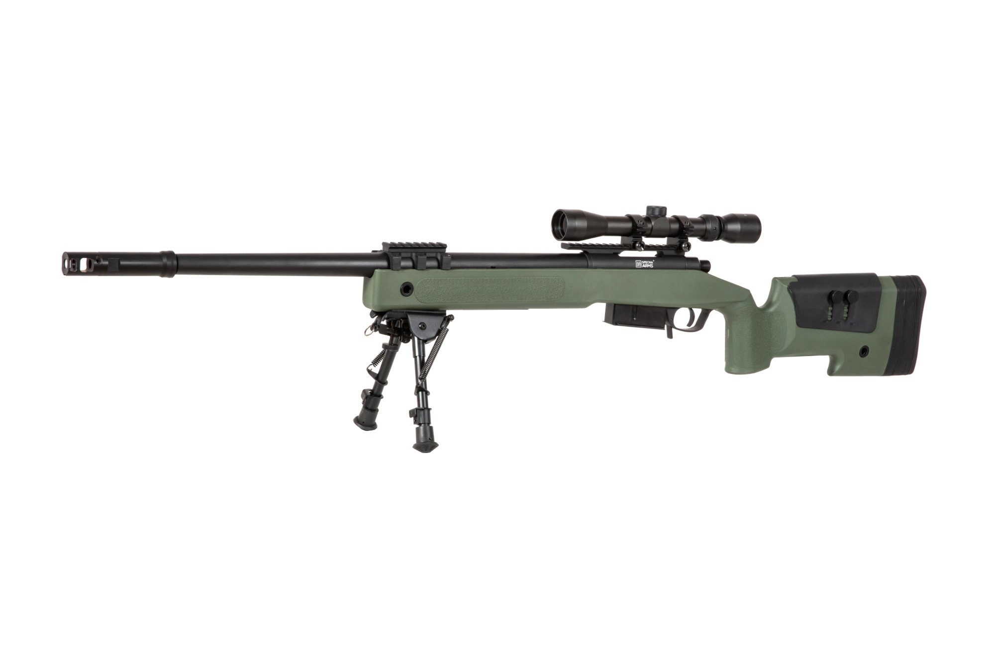 SA M40A5 (SA-S03 CORE(TM)) Sniper Rifle with Accessories - Green OD-A-SPARMS285-OD asgbox.pl SA M40A5 (SA-S03 CORE(TM)) Sniper Rifle with Accessories - Green - obrazek 3
