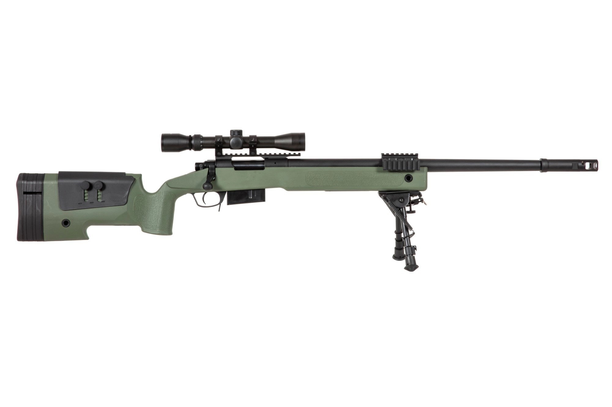 SA M40A5 (SA-S03 CORE(TM)) Sniper Rifle with Accessories - Green OD-A-SPARMS285-OD asgbox.pl SA M40A5 (SA-S03 CORE(TM)) Sniper Rifle with Accessories - Green - obrazek 2