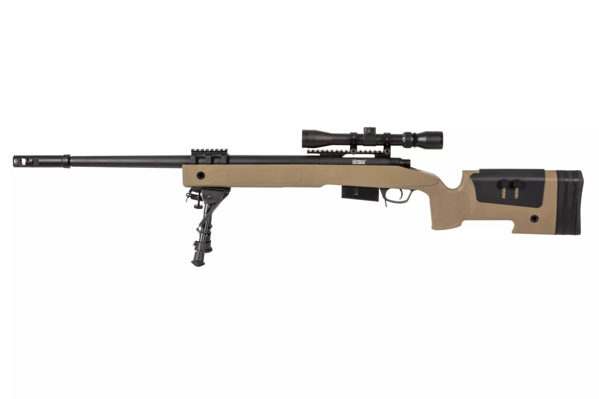 SA M40A5 (SA-S03 CORE(TM)) Sniper Rifle with Accessories - Tan OD-A-SPARMS285-TAN asgbox.pl SA M40A5 (SA-S03 CORE(TM)) Sniper Rifle with Accessories - Tan