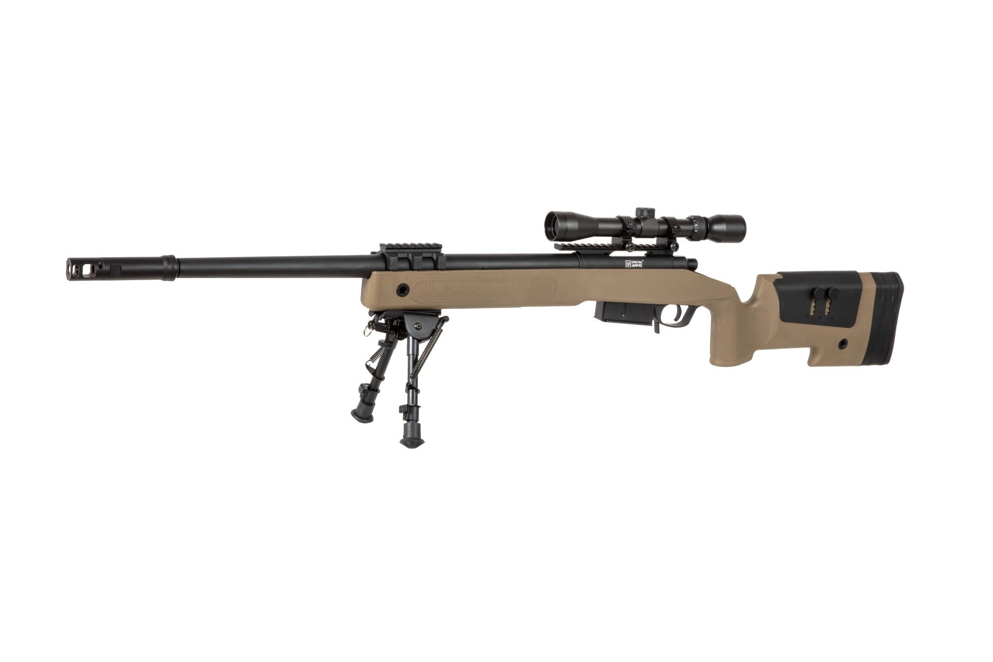 SA M40A5 (SA-S03 CORE(TM)) Sniper Rifle with Accessories - Tan OD-A-SPARMS285-TAN asgbox.pl SA M40A5 (SA-S03 CORE(TM)) Sniper Rifle with Accessories - Tan - obrazek 3