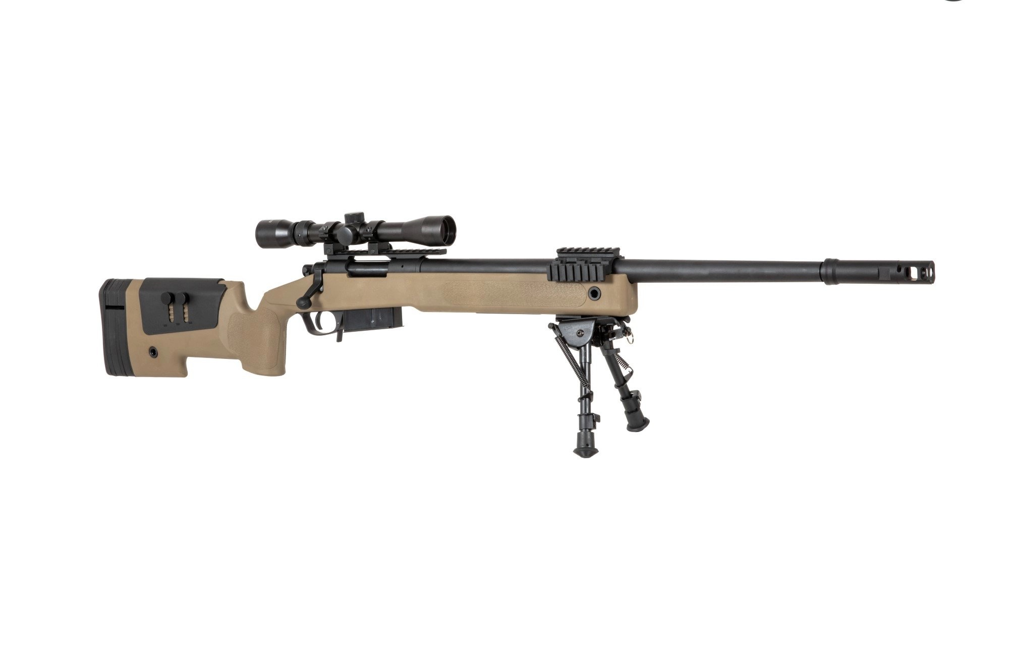 SA M40A5 (SA-S03 CORE(TM)) Sniper Rifle with Accessories - Tan OD-A-SPARMS285-TAN asgbox.pl SA M40A5 (SA-S03 CORE(TM)) Sniper Rifle with Accessories - Tan - obrazek 4