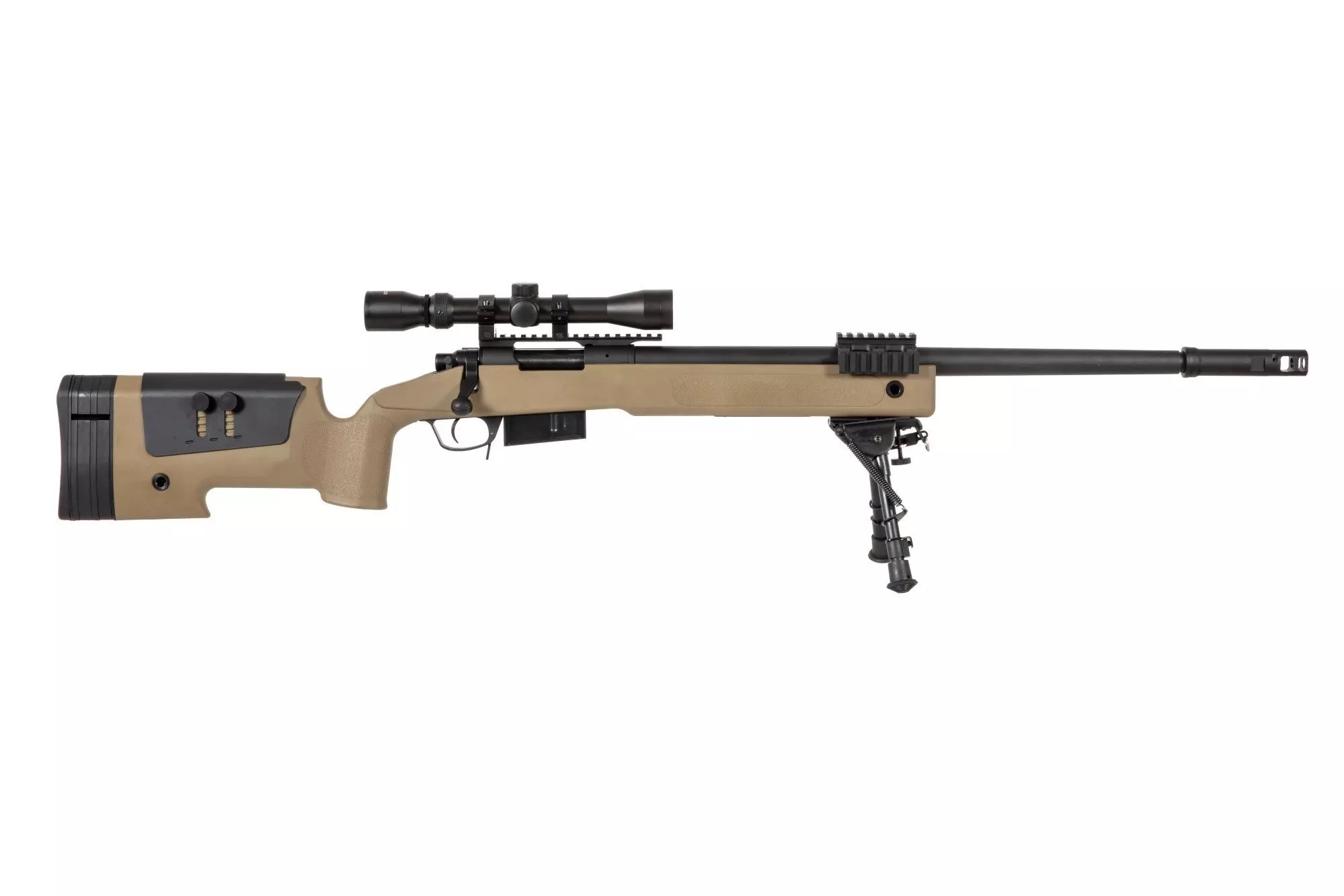 SA M40A5 (SA-S03 CORE(TM)) Sniper Rifle with Accessories - Tan OD-A-SPARMS285-TAN asgbox.pl SA M40A5 (SA-S03 CORE(TM)) Sniper Rifle with Accessories - Tan - obrazek 2