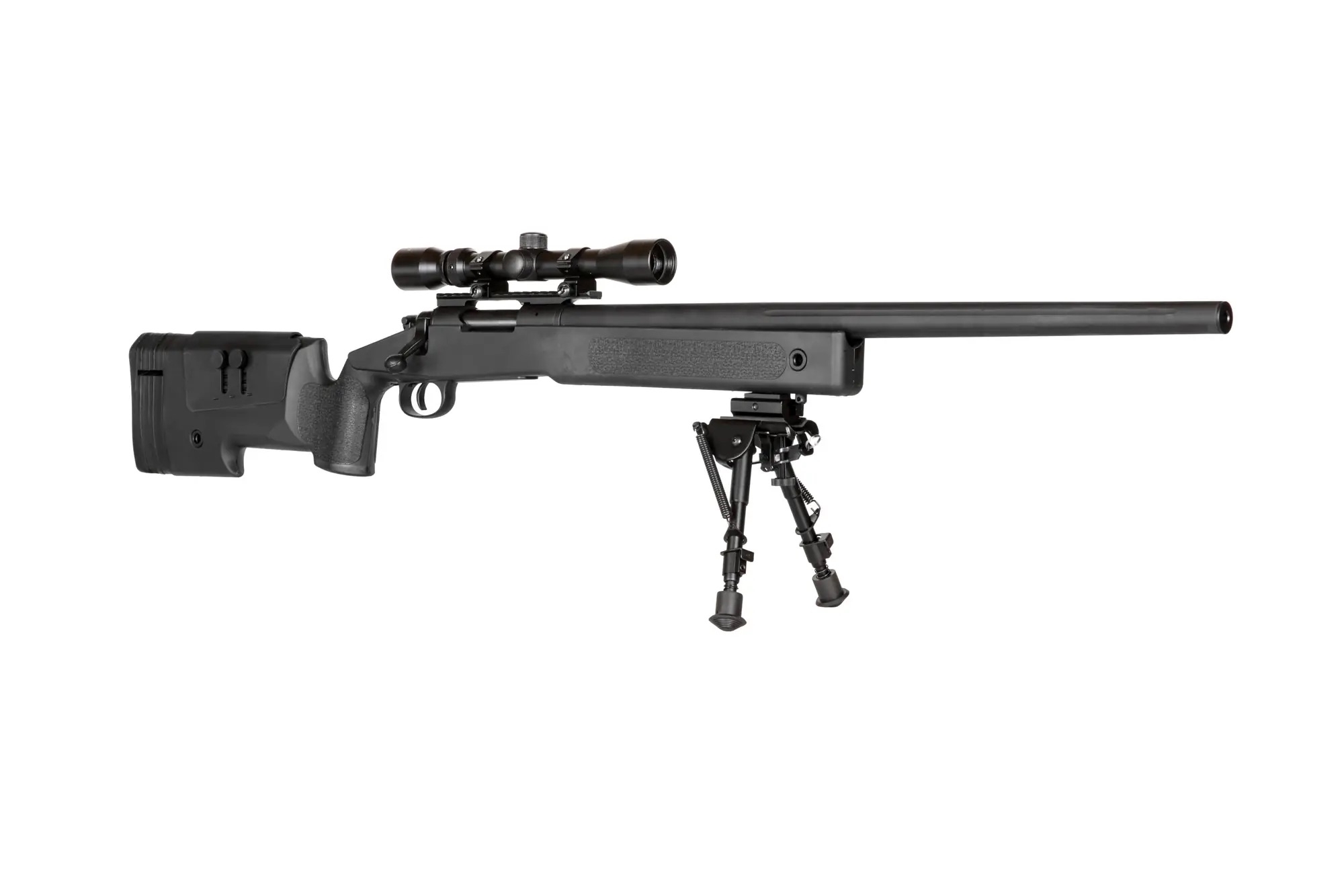 SA M40A3 High Velocity (SA-S02 CORE(TM)) Sniper Rifle with Accessories - Black OD-A-SPARMS283-BK asgbox.pl SA M40A3 High Velocity (SA-S02 CORE(TM)) Sniper Rifle with Accessories - Black - obrazek 3