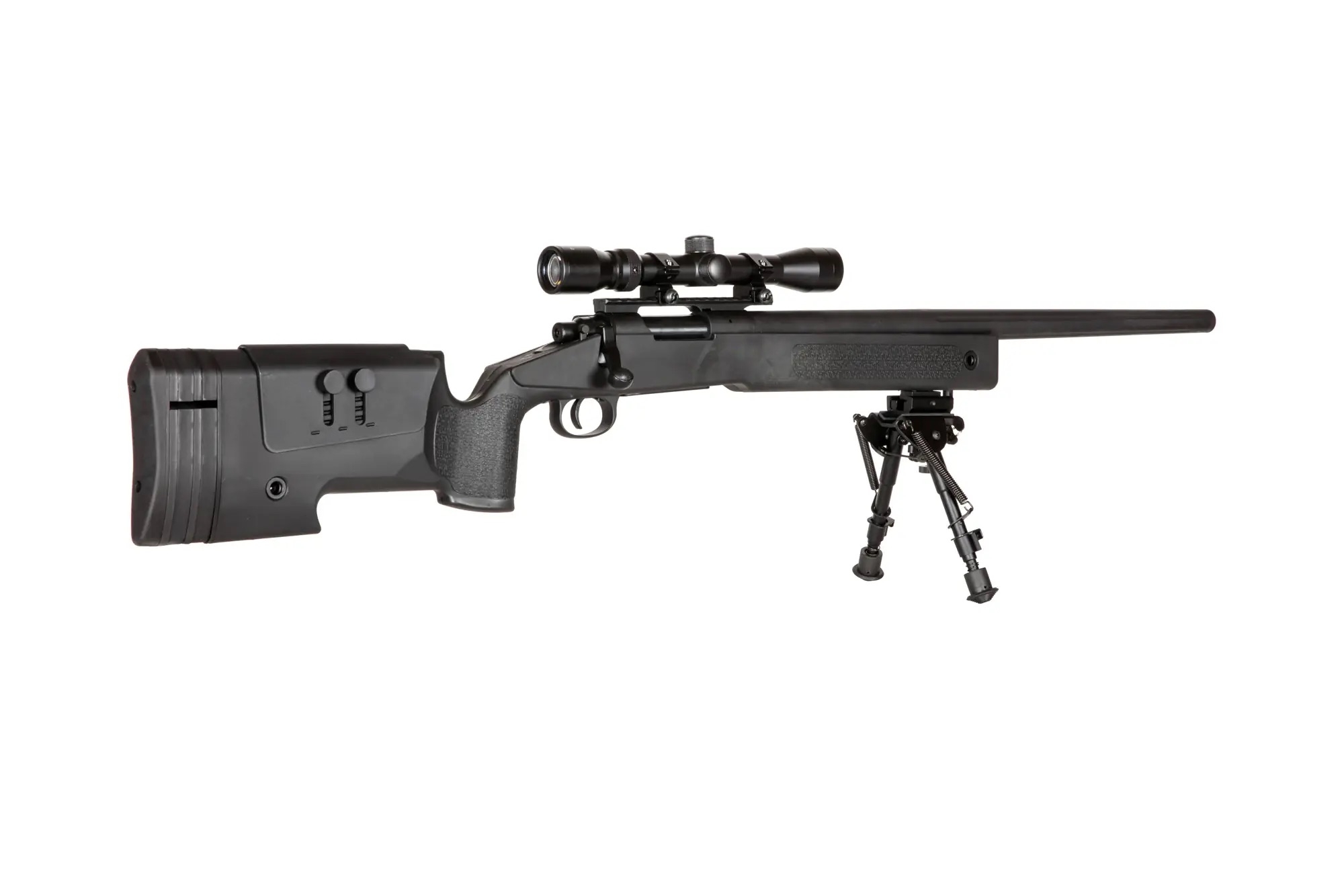 SA M40A3 High Velocity (SA-S02 CORE(TM)) Sniper Rifle with Accessories - Black OD-A-SPARMS283-BK asgbox.pl SA M40A3 High Velocity (SA-S02 CORE(TM)) Sniper Rifle with Accessories - Black - obrazek 5