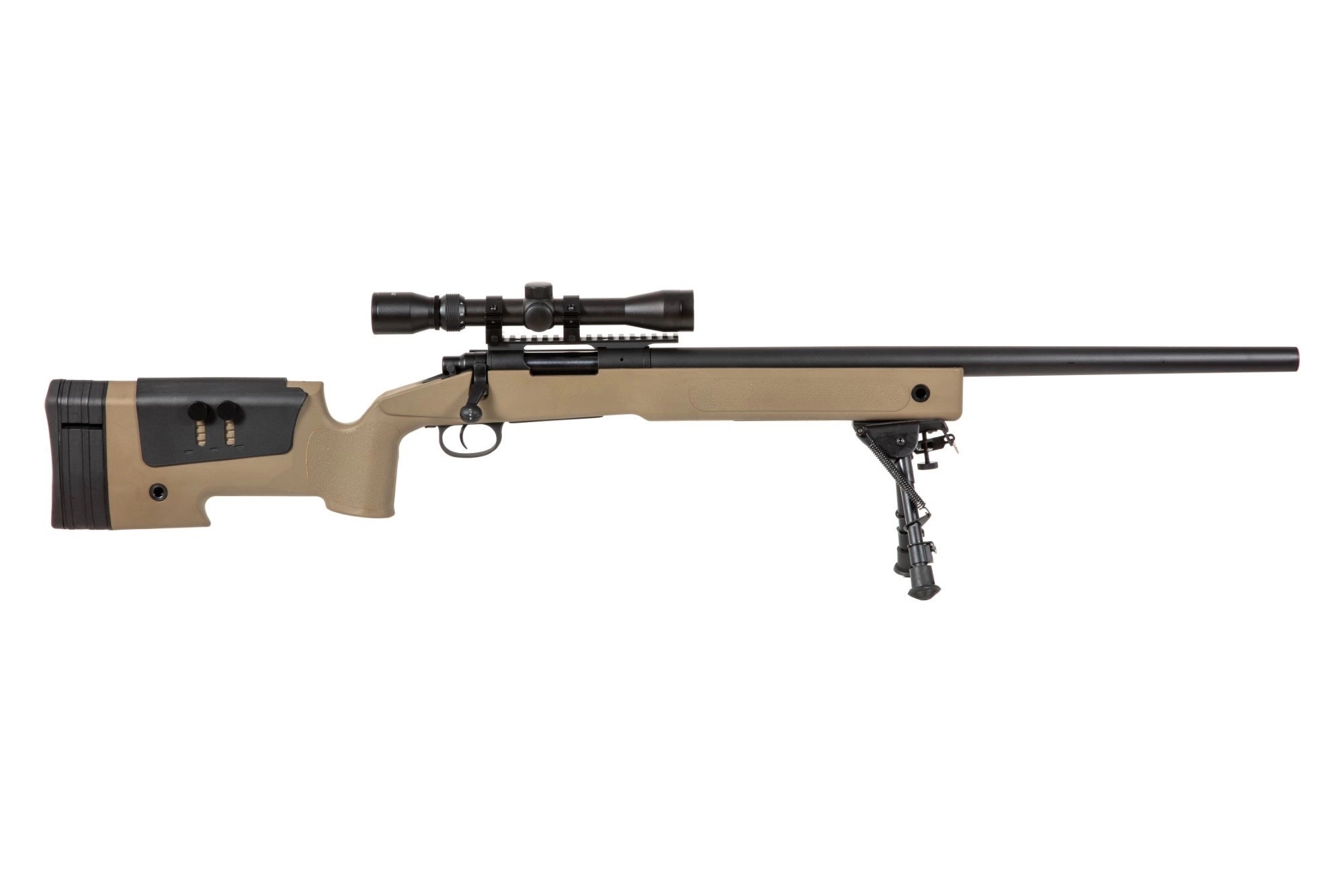 SA M40A3 (SA-S02 CORE(TM)) Sniper Rifle with Accessories - Tan OD-A-SPARMS162-TAN asgbox.pl SA M40A3 (SA-S02 CORE(TM)) Sniper Rifle with Accessories - Tan - obrazek 4