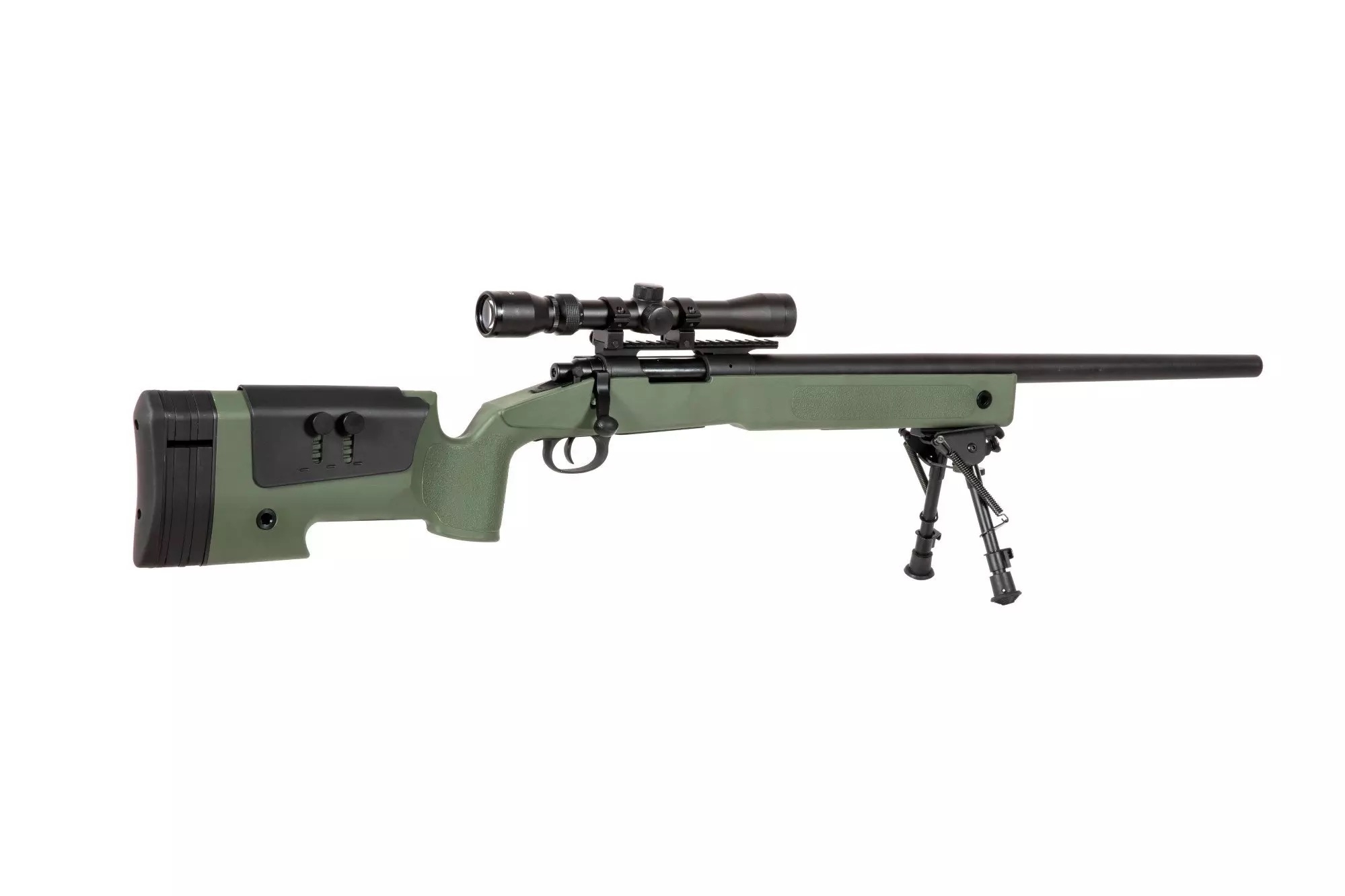 SA M40A3 (SA-S02 CORE(TM)) Sniper Rifle with Accessories - Green OD-A-SPARMS162-OD asgbox.pl SA M40A3 (SA-S02 CORE(TM)) Sniper Rifle with Accessories - Green - obrazek 5