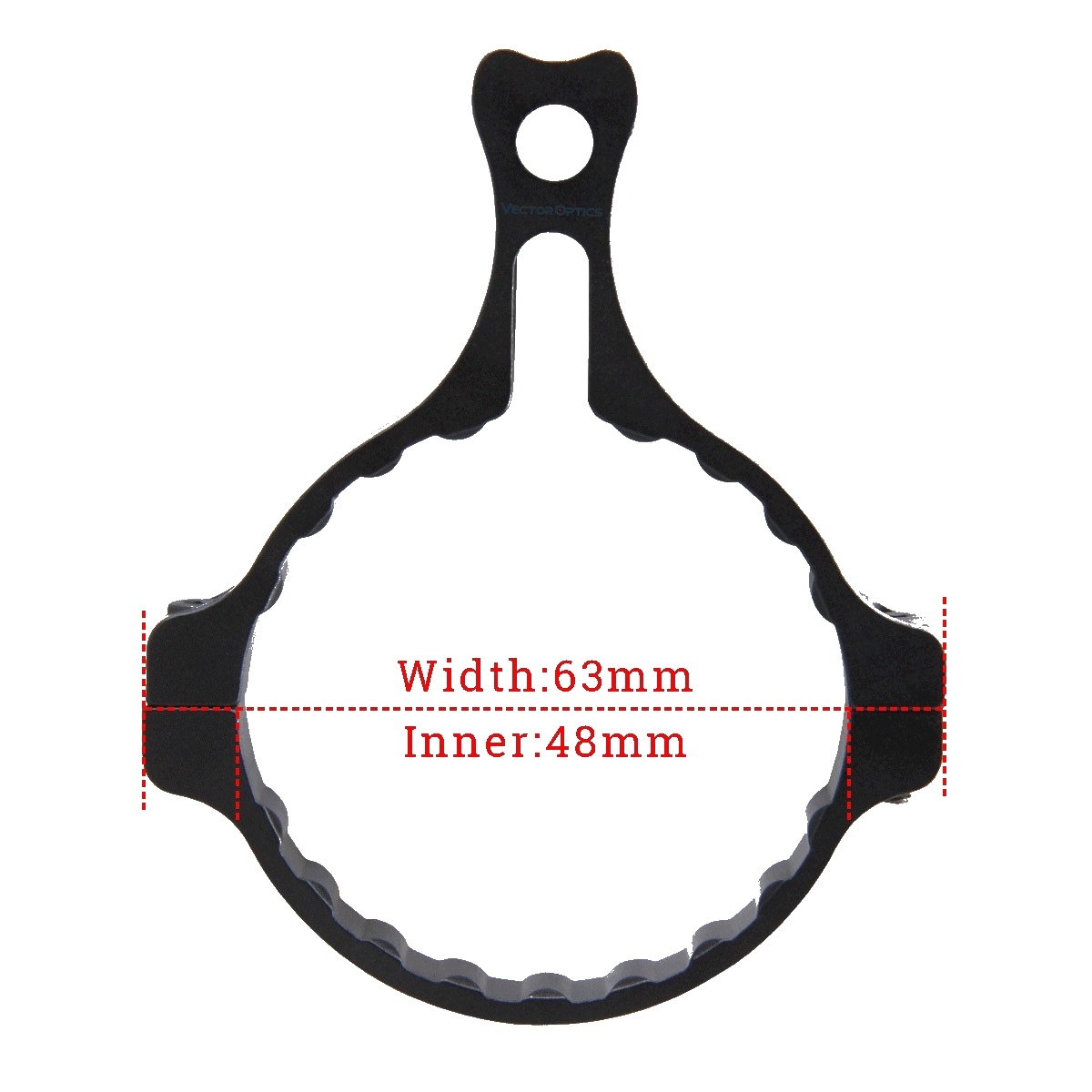 VO Power Ring Throw Level for Continental Riflescopes - Black OD-A-SCCON-TL asgbox.pl VO Power Ring Throw Level for Continental Riflescopes - Black - obrazek 5