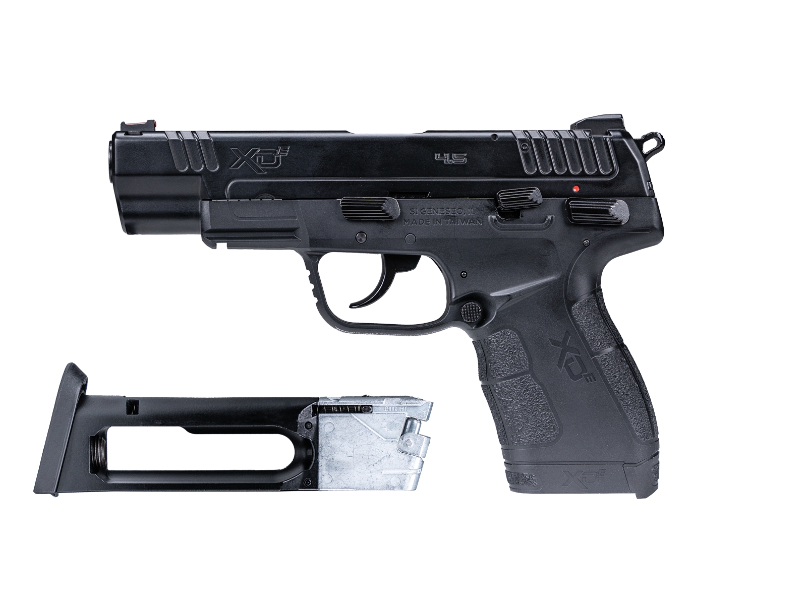 ASG Springfield Armory XDE 4.5" CO2 Blowback, Metal Slide - Black OD-A-ASG360 asgbox.pl ASG Springfield Armory XDE 4.5" CO2 Blowback, Metal Slide - Black - obrazek 3