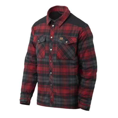 HELIKON WINTER WARDEN Shirt, Long Sleeve - Slate Crimson Plaid OD-A-KO-WWS-PB-PJ-B03 asgbox.pl HELIKON WINTER WARDEN Shirt, Long Sleeve - Slate Crimson Plaid