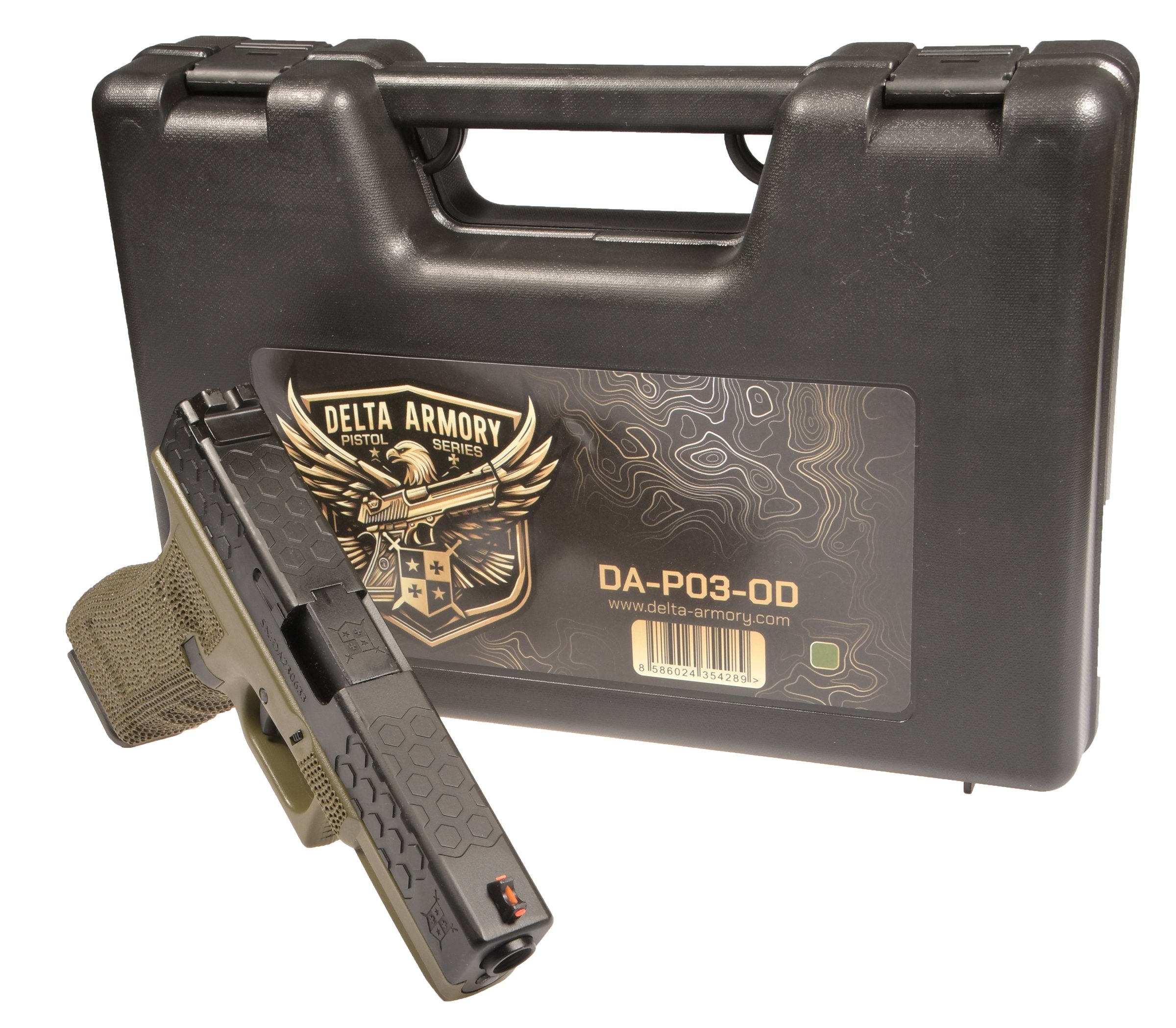 Delta Armory GBB P03 G-series Pistol - Green OD-A-DA028-OD asgbox.pl Delta Armory GBB P03 G-series Pistol - Green - obrazek 4