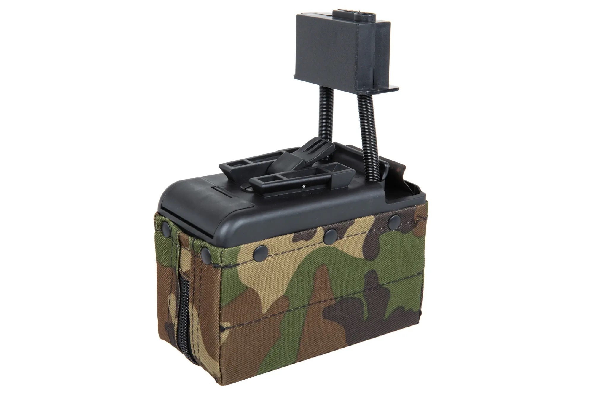 A a K Electric Box Magazine for M249 Gen2, 2000 BBs - Woodland OD-A-AK00080-WD asgbox.pl A a K Electric Box Magazine for M249 Gen2, 2000 BBs - Woodland - obrazek 2