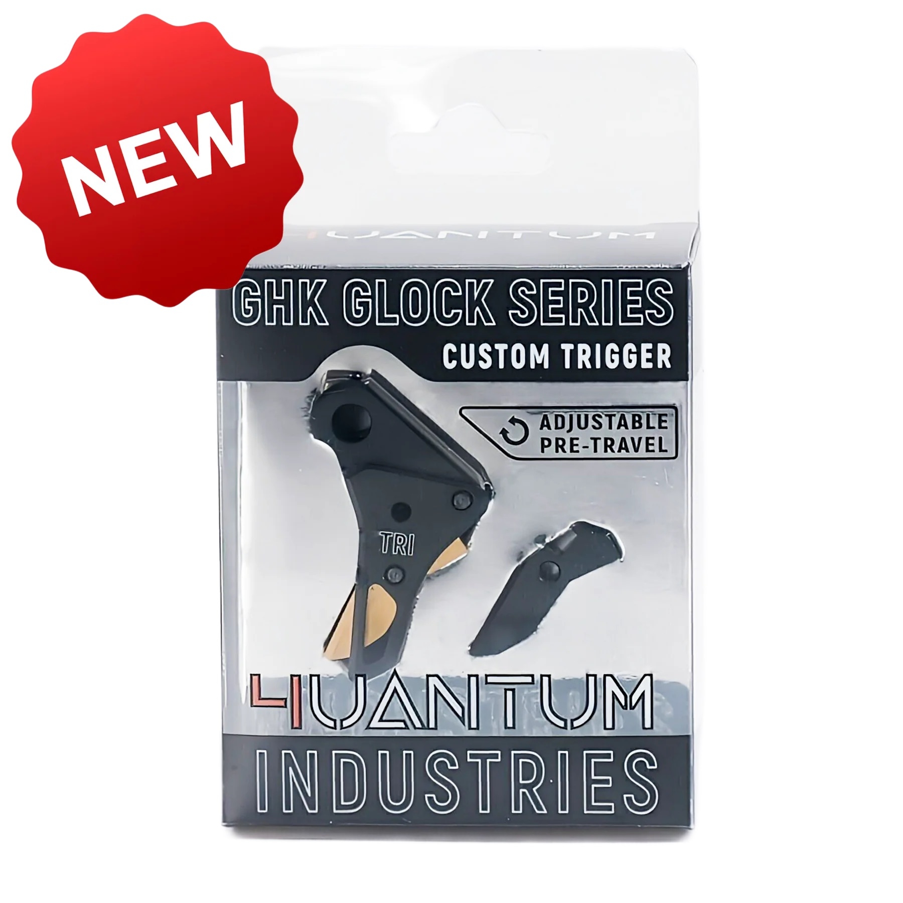 4UANTUM Performance Custom Flat Trigger for GHK G 17 Gen3 / Gen5 MOS - Black OD-A-4UAD009 asgbox.pl 4UANTUM Performance Custom Flat Trigger for GHK G 17 Gen3 / Gen5 MOS - Black - obrazek 4